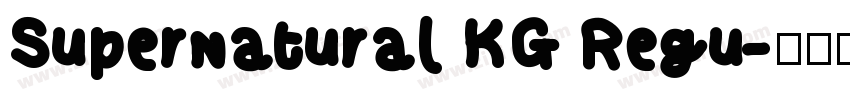 Supernatural KG Regu字体转换